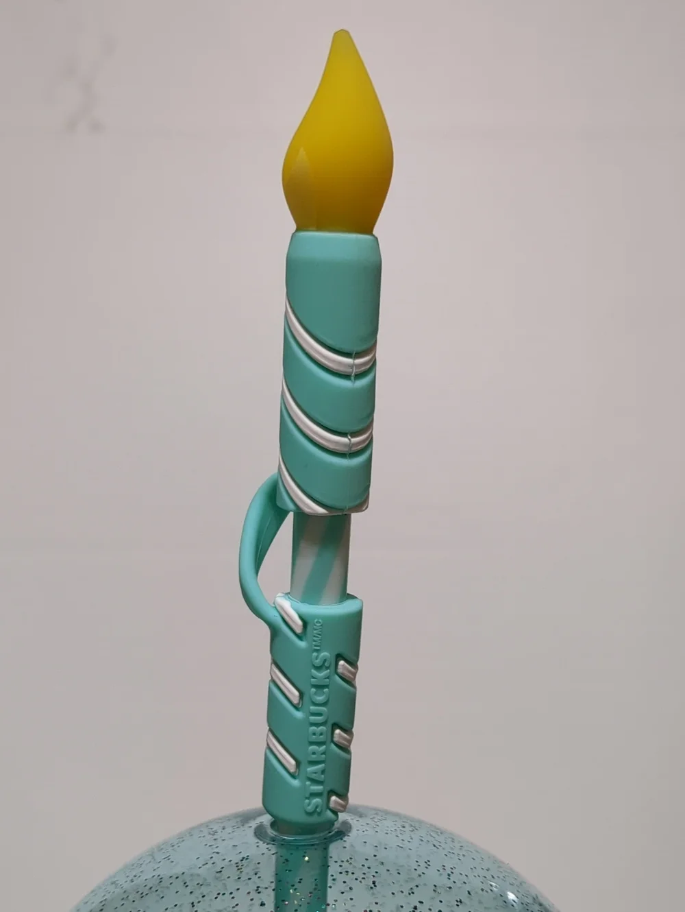 2025 Starbucks Tumbler 16oz With Birthday Candle Straw Topper NWT